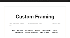 Desktop Screenshot of preservationandframing.com